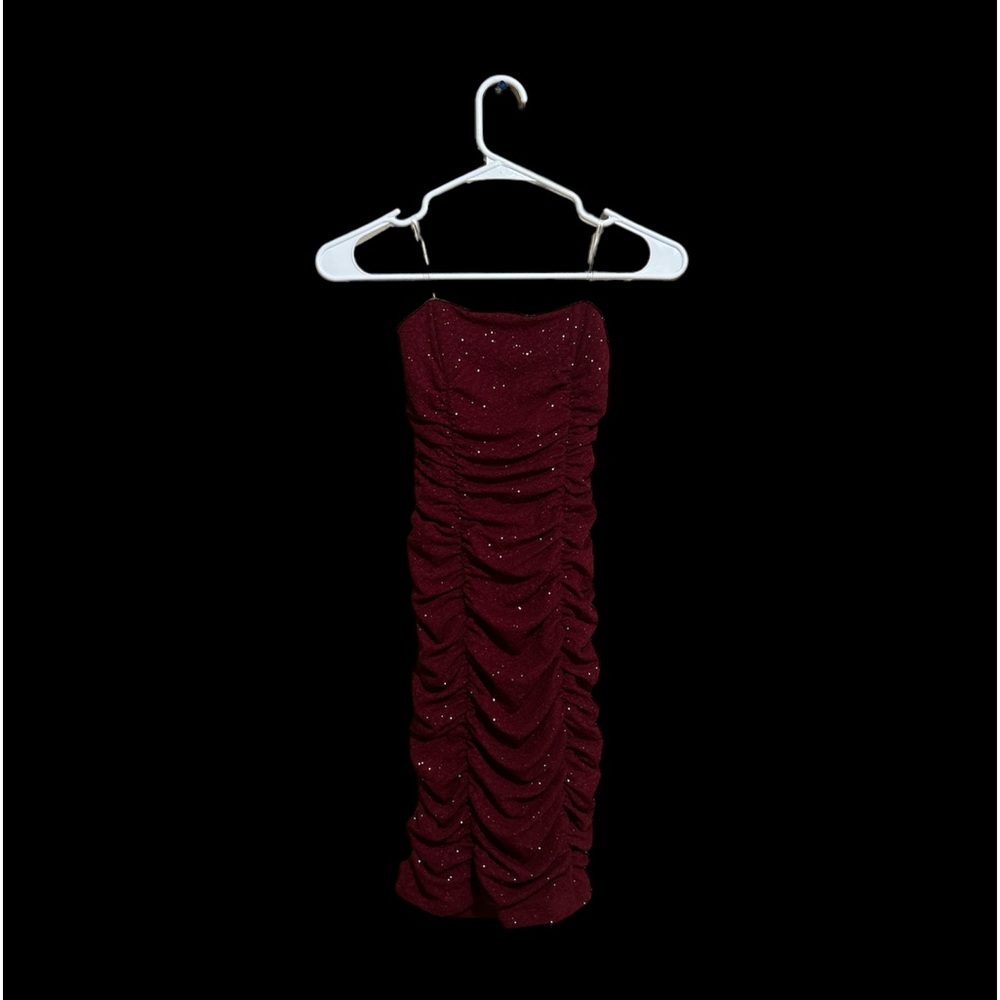 Maroon Tube Dress